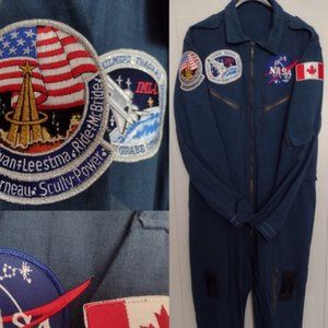 Halloween Costume -- RCAF Flight Suit with NASA Mission Patches